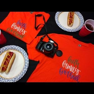 Football themed shirts for any team. Just let me know the color you would like.